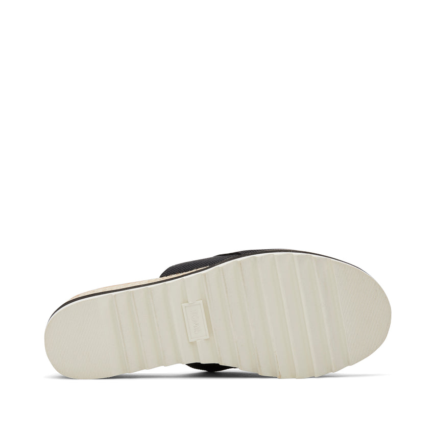 Diana Canvas Mule Wedge Sandal