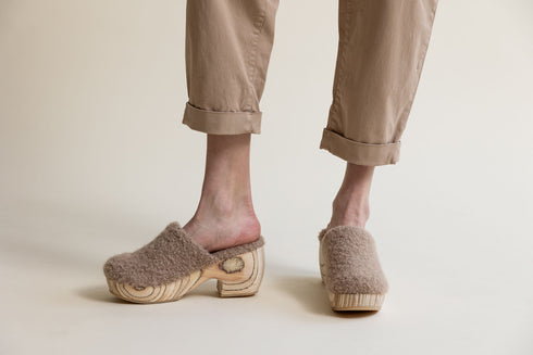 Celeste Sherpa Clog