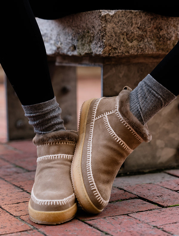 Nyuki Low Crochet Ankle Boot