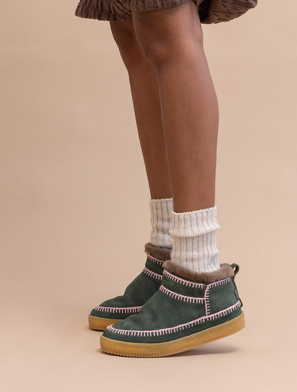 Nyuki Low Crochet Ankle Boot