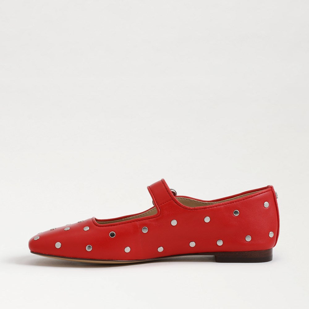 Michaela Stud Mary Jane Flat