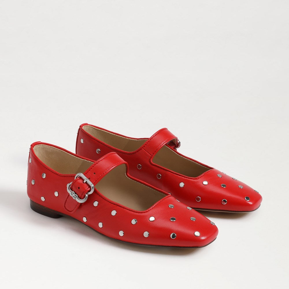 Michaela Stud Mary Jane Flat