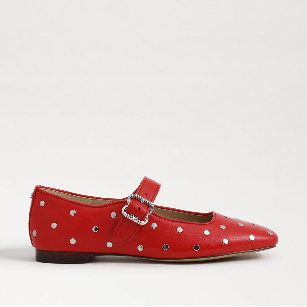Michaela Stud Mary Jane Flat