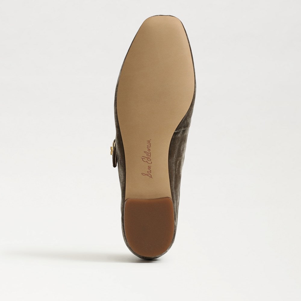 Michaela Velvet Mary Jane Flats