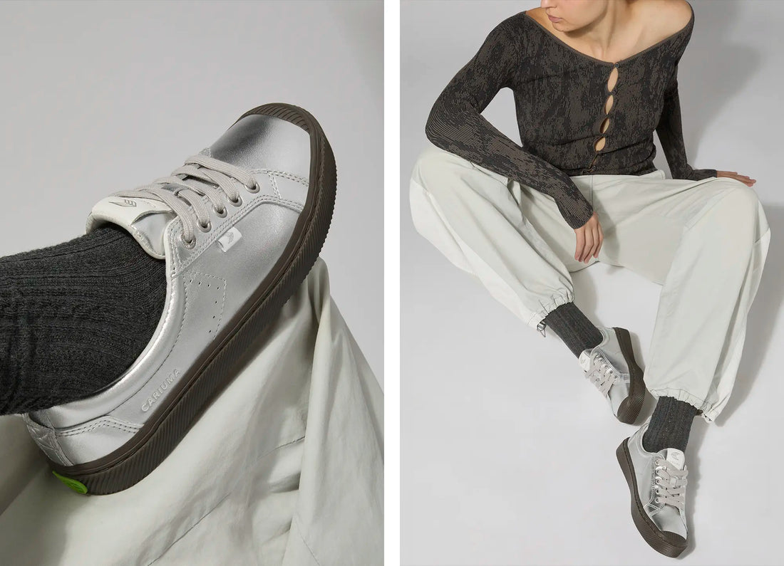 Women's Silver Metallic Oca Sneakers