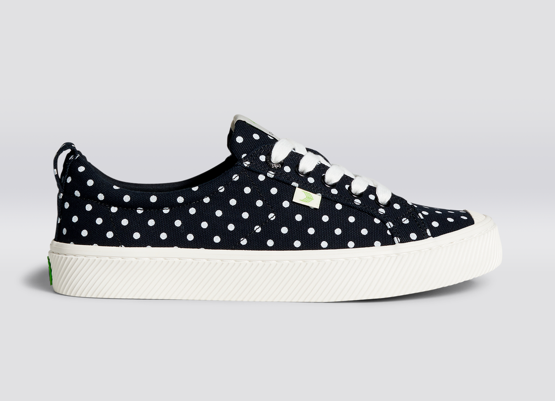 Women's Oca Low Canvas Polka Dots Sneakers