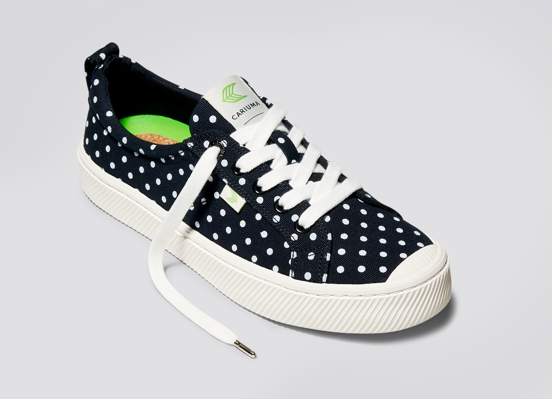 Women's Oca Low Canvas Polka Dots Sneakers
