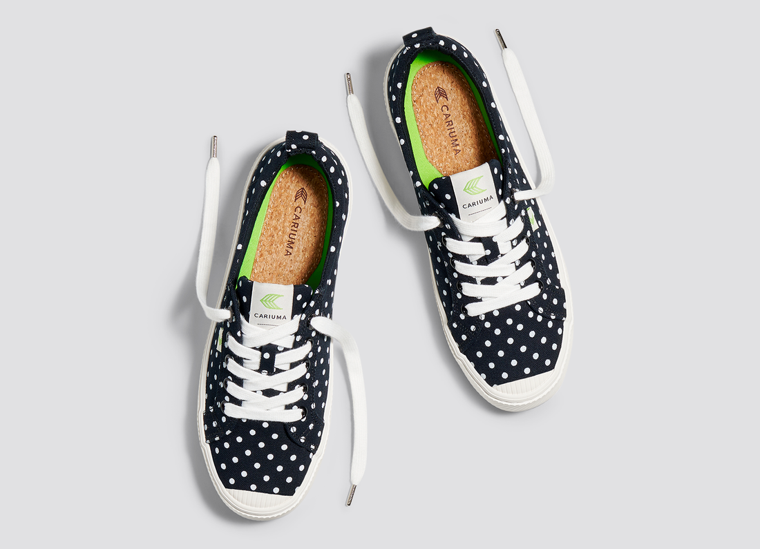 Women's Oca Low Canvas Polka Dots Sneakers