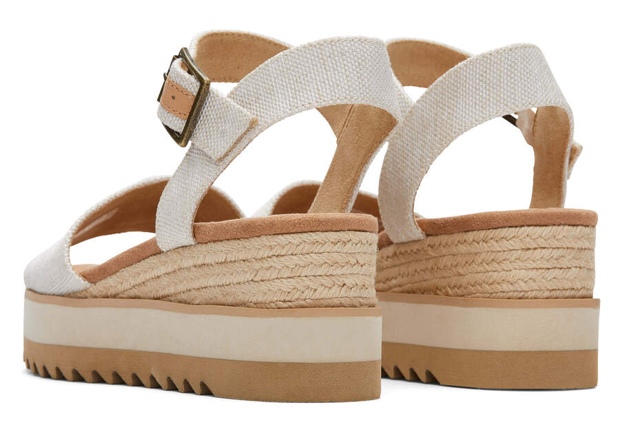 Diana Canvas Wedge Sandal