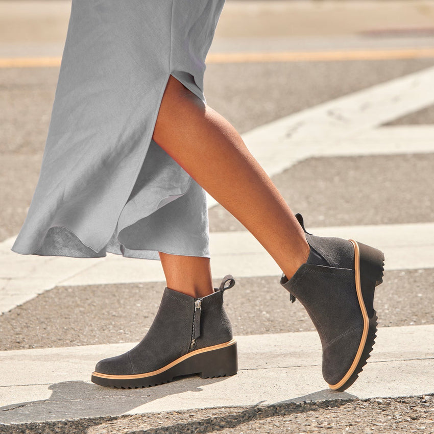 Maude Suede Wedge Boot