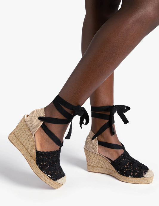 High Valencia Lace Espadrille