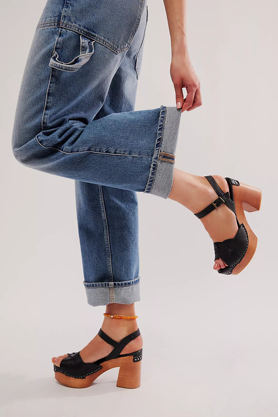 Orion Woven Clog Platform Sandal